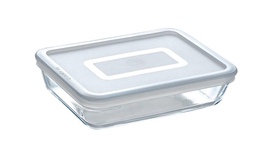 Pyrex schaal met kunststof deksel 0.8l