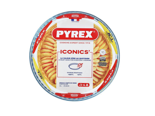 Pyrex taartvorm glas 25cm 1,1l