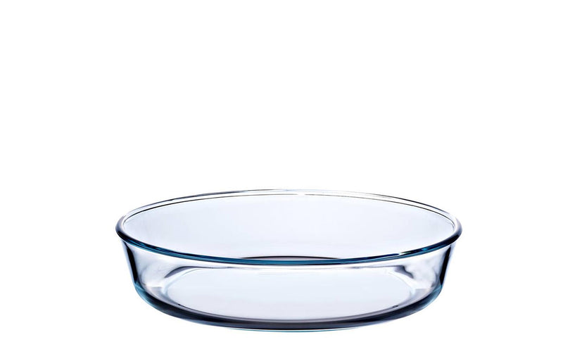 Load image into Gallery viewer, Pyrex bakvorm rond rechte rand 25cm glas

