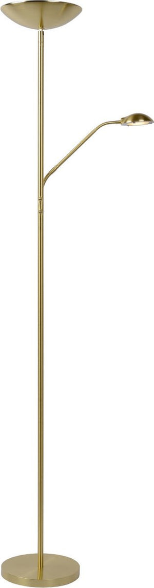 Lucide zenith - leeslamp - led dimbaar - 3000k - mat goud messing
