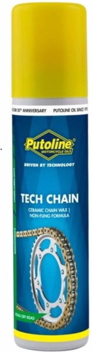 Putoline ketting spray - corrosie slijtage bescherming - waterafstotend - anti-schimmel - 75 ml