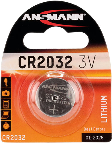 Ansmann knoopcel lithium coin cell cr2032, 3v