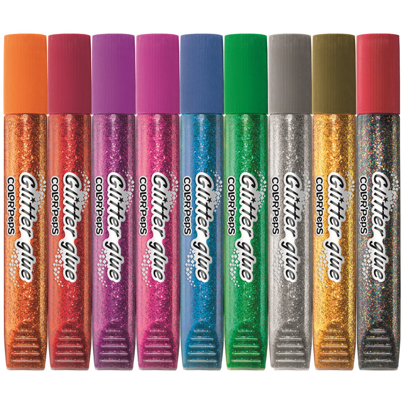 Load image into Gallery viewer, Maped color peps glitterlijm 9 kleuren 10.5 ml
