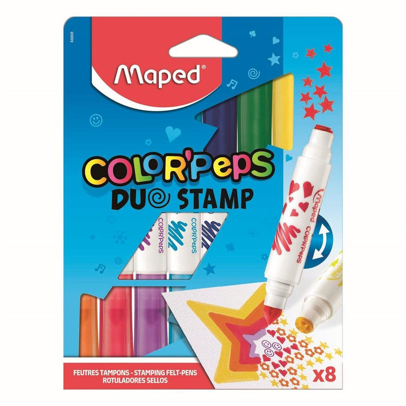 Load image into Gallery viewer, Maped color&#39;peps duo stamp viltstiften 8 stuks
