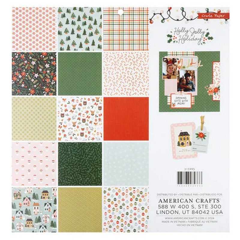Load image into Gallery viewer, Crate paper • paper pad holly jolly holyday

