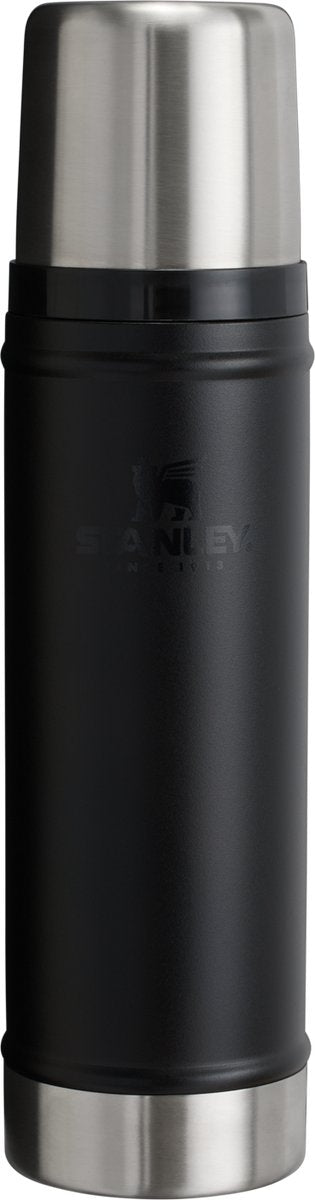 Stanley classic legendary thermosfles 750 ml - houdt 20 uur warm of koud - lekvrij - vaatwasserbestendig - bpa-vrij - voor koffie, thee en meer - roestvrijstalen thermoskan - black 2.0