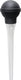 Kitchenaid kalkoen baster, kalkoen spuit, 30,5 x 9,1 x 6,8 cm, silicone - zwart en transparant