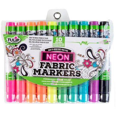 Tulip • textielstiften neon 10st.