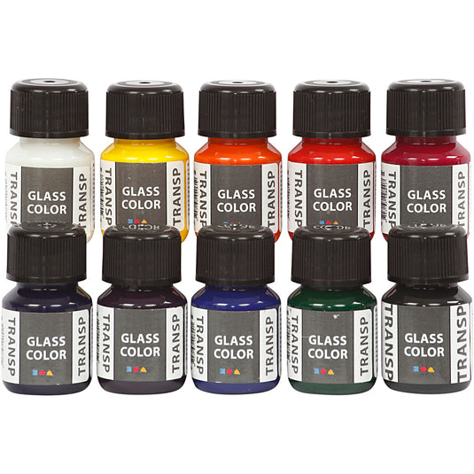 Creativ company https: www.cchobby.nl glass-color-transparent-diverse-kleuren-300-ml-10x30-ml-1-doos