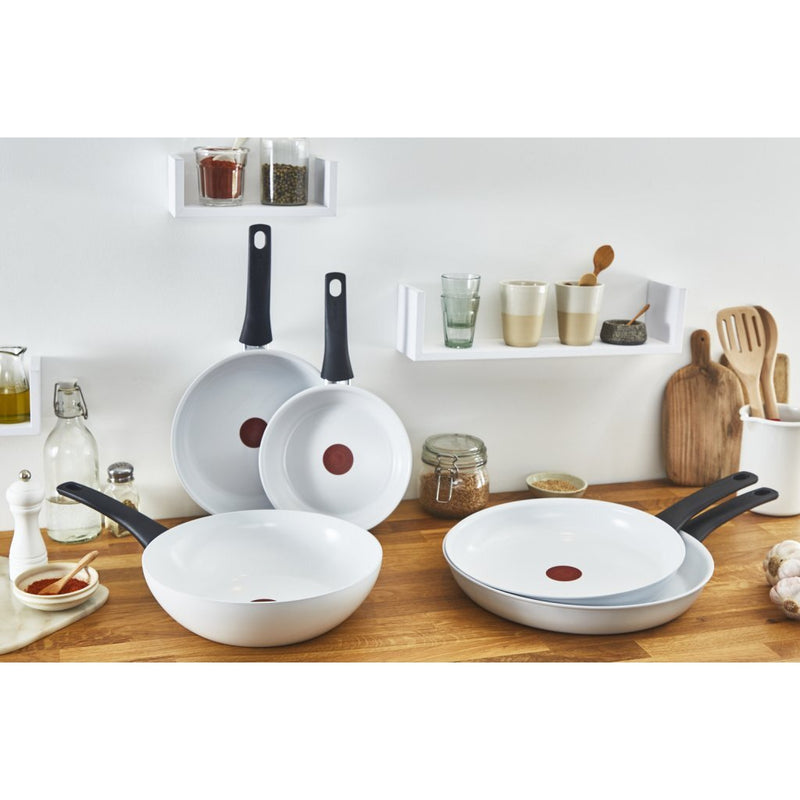 Load image into Gallery viewer, Tefal kookgerei tefal ceramic control wok 28 cm wit
