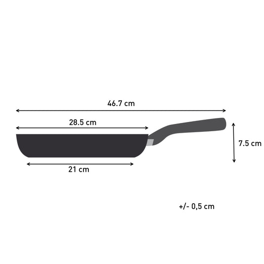Tefal cook change koekenpan 28 cm pfas-vrij keramische antiaanbaklaag geschikt voor inductie