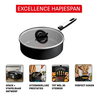 Tefal excellence hapjespan ã˜24cm + deksel