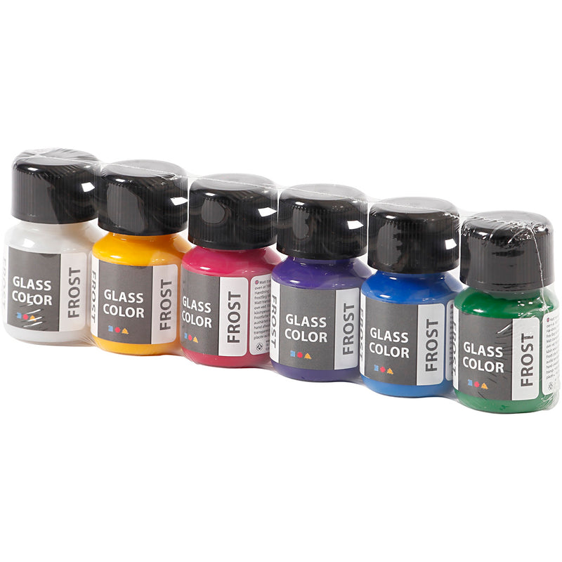 Load image into Gallery viewer, Creativ company glass color frost glasverf kleur, 6x30ml
