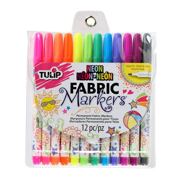 Tulip • textielstiften neon 12st.