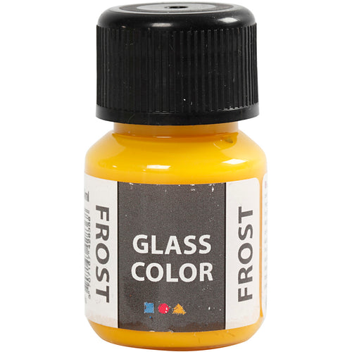 Creativ company glass color frost, geel, 30 ml 1 fles