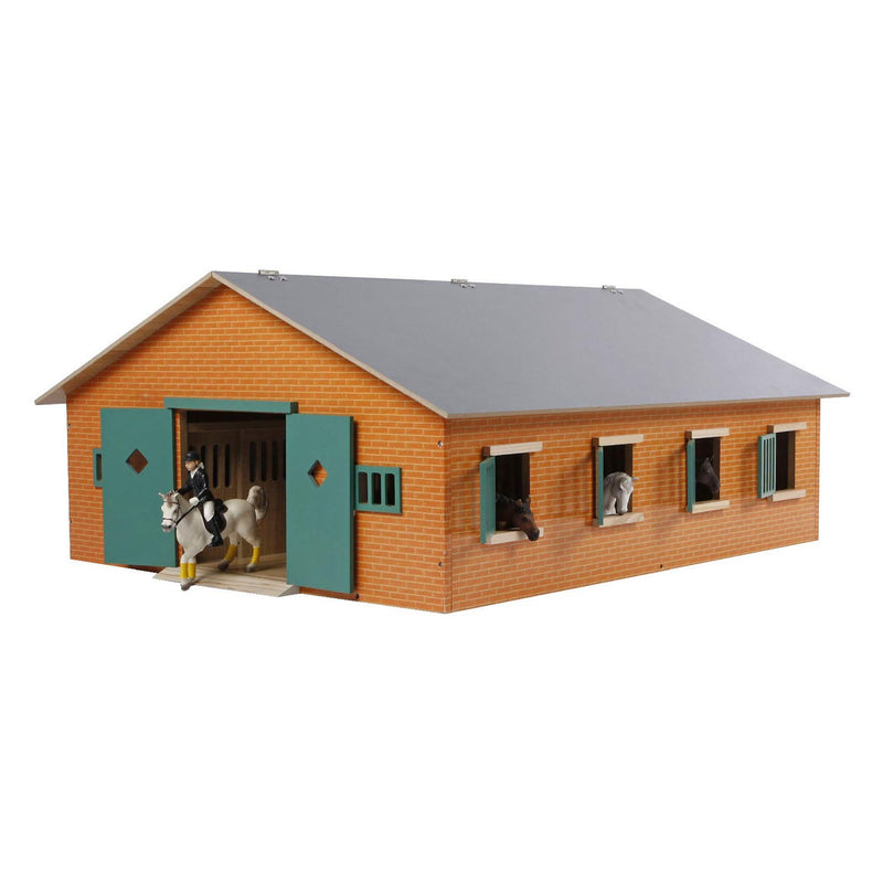 Load image into Gallery viewer, Kids globe paardenstal met 7 boxen, 1:24
