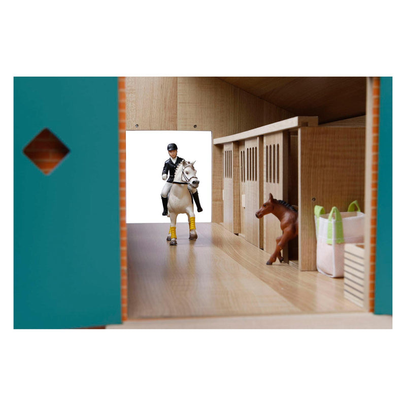 Afbeelding laden in galerijviewer, Kids globe paardenstal met 7 boxen, 1:24
