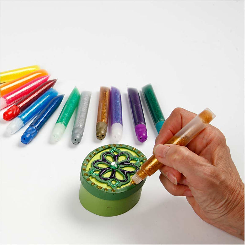 Load image into Gallery viewer, Https: www.cchobby.nl glitterlijm-12x10-ml-1-doos
