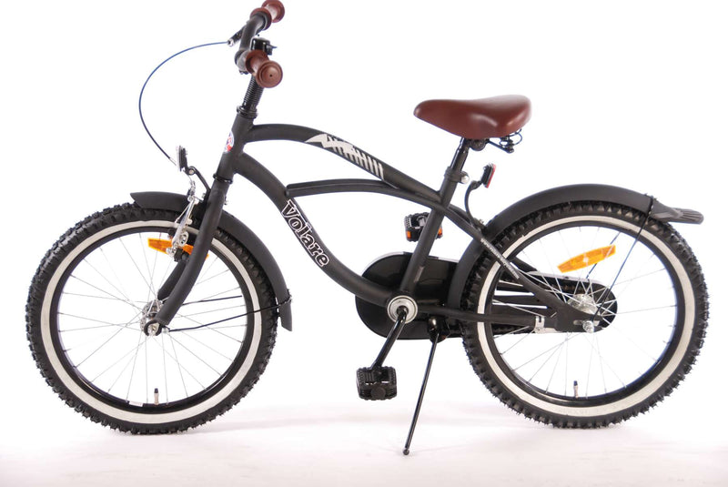 Load image into Gallery viewer, Volare Black Cruiser Kinderfiets - Jongens - 18 inch - Zwart - 95% afgemonteerd
