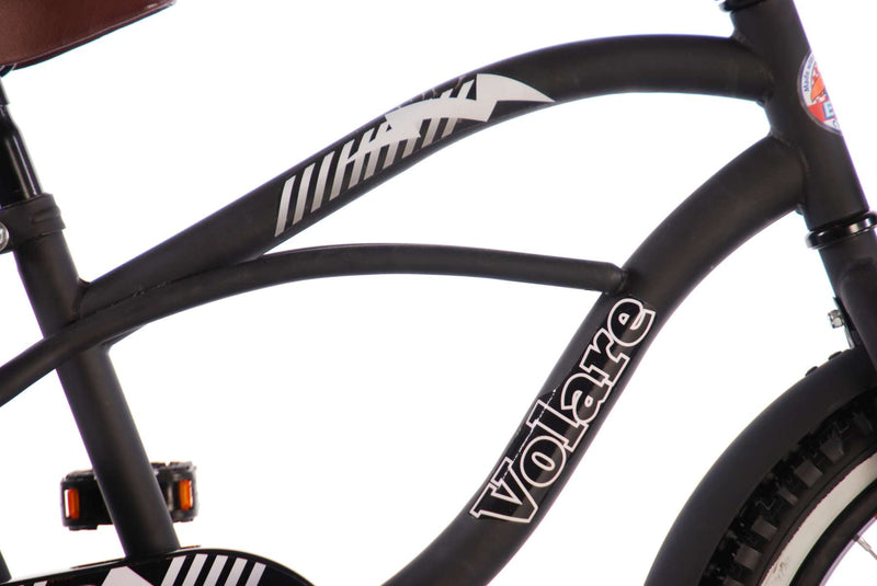 Load image into Gallery viewer, Volare Black Cruiser Kinderfiets - Jongens - 18 inch - Zwart - 95% afgemonteerd
