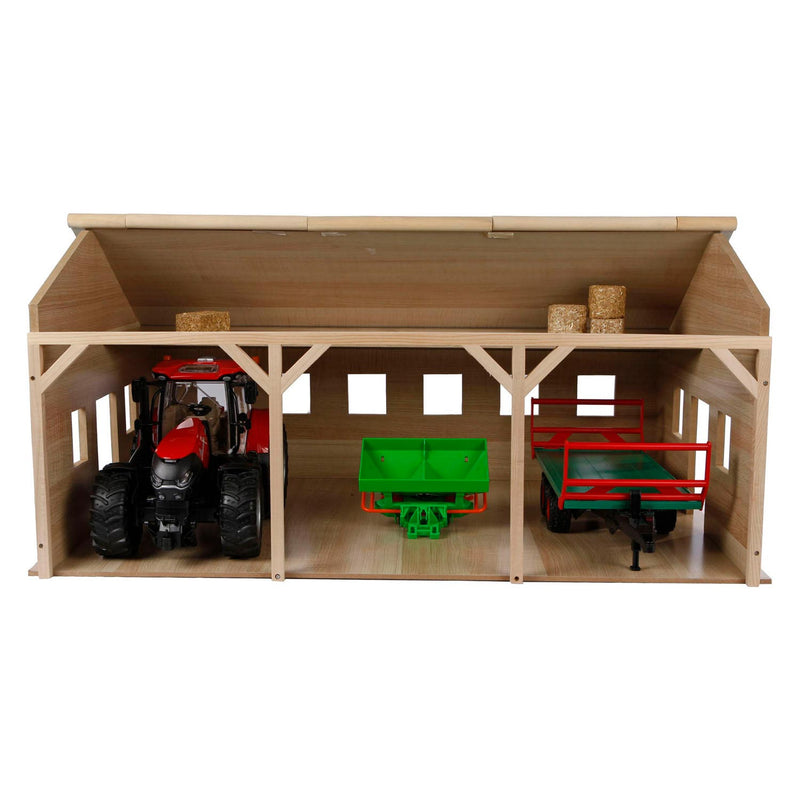 Afbeelding laden in galerijviewer, Kids globe landbouwloods hout voor 3 tractoren, 1:16
