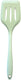 Basic culinair spatel met gleuf - frosted mint - siliconen - 30cm