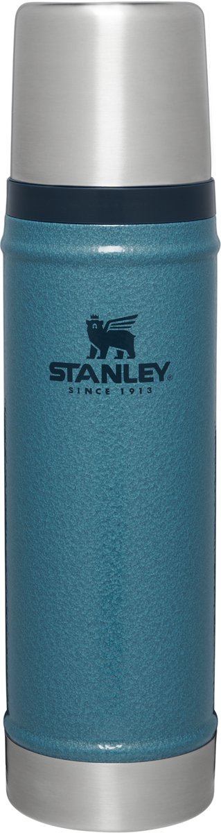 Stanley classic legendary thermosfles 750 ml - houdt 20 uur warm of koud - lekvrij - vaatwasserbestendig - bpa-vrij - voor koffie, thee en meer - roestvrijstalen thermoskan - hammertone lake