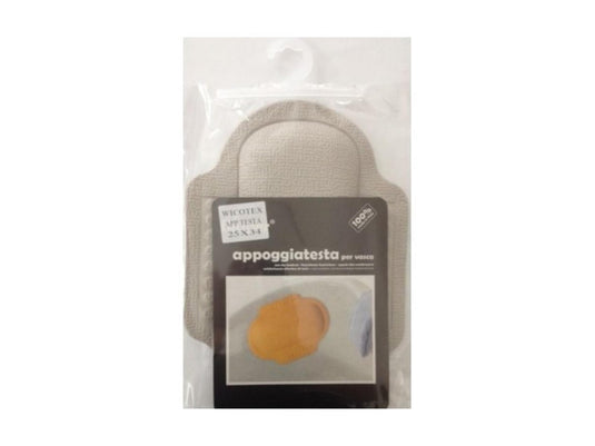 Wicotex antislip hoofdkussen 25x34cm grijs voor in ligbad