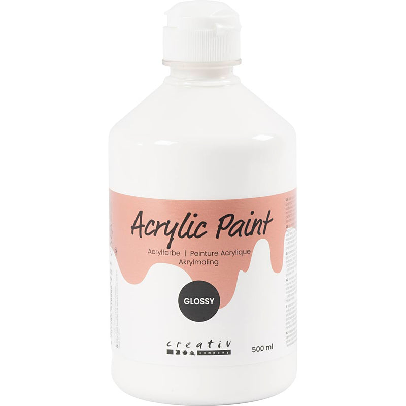 Load image into Gallery viewer, Https: www.cchobby.nl acrylverf-glossy-wit-500-ml-1-fles
