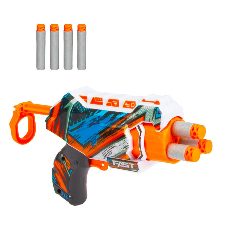 Load image into Gallery viewer, Toi-toys foam strikex afschietpistool nano blaster met 4 foampijlen
