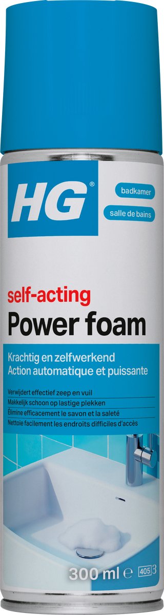 ギャラリービューアに画像をロードする, Hg - badkamer - badkamerreiniger - power foam badkamer - zelf-activerend - 300 ml - 1 stuk
