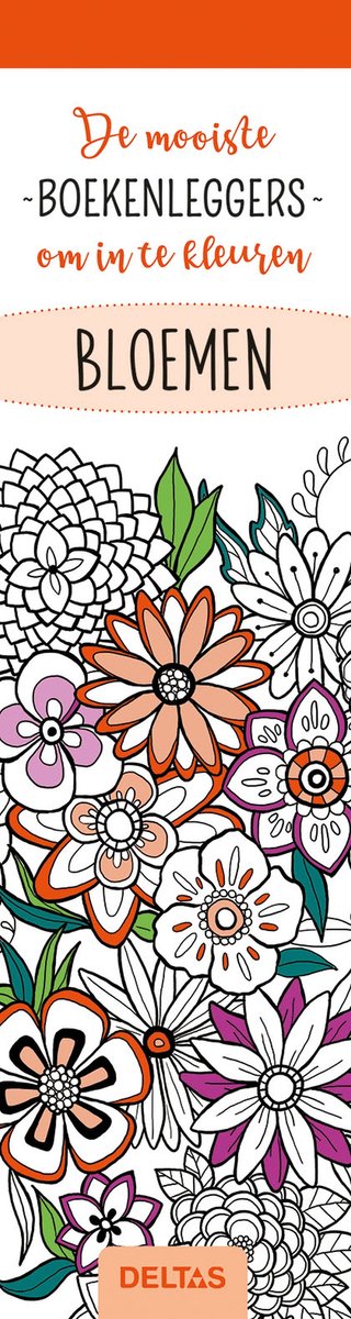 Deltas de mooiste kleurboekenleggers om in te kleuren - bloemen