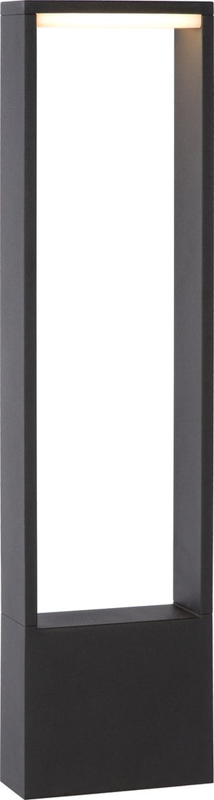 Lucide goa - sokkellamp - led - 1x10w 3000k - ip54 - antraciet
