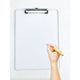 Klembord od acryl folio 23x32cm transparant 120mm clip multifunctioneel