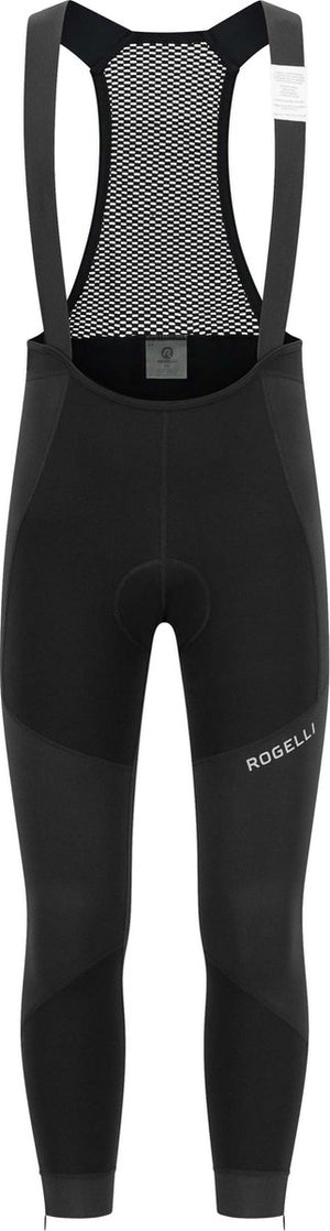 Rogelli artico heren lange fietsbroek - met bretels en zeem - zwart