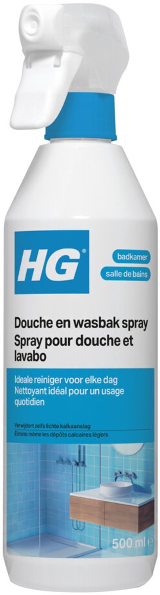 Hg douche wasbakspray | veilige iedere-dag douchereiniger500ml