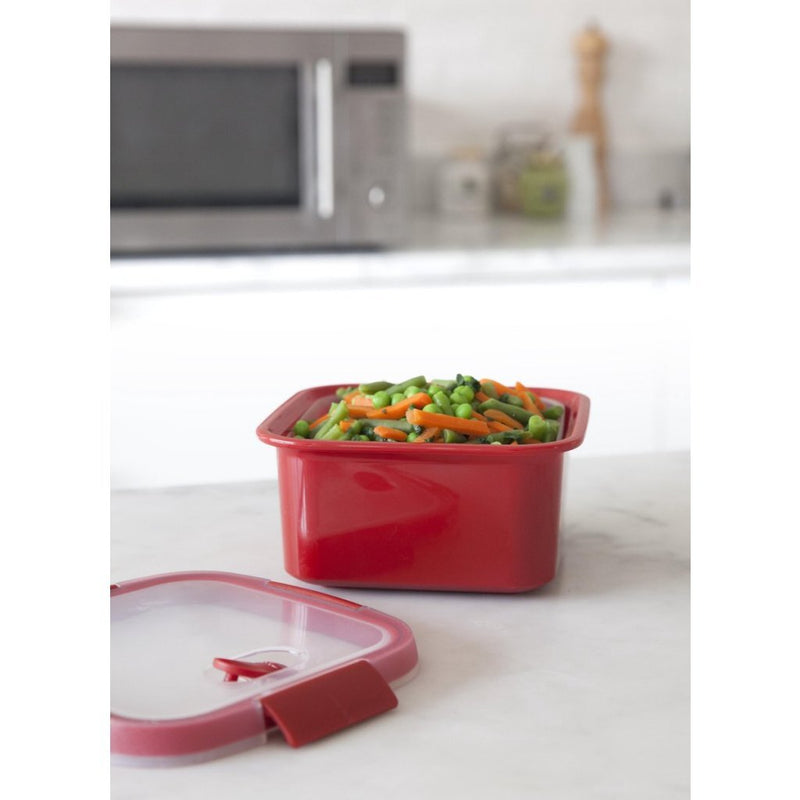 Load image into Gallery viewer, Curver microwave eco steamer stoomtray 1.1l rood
