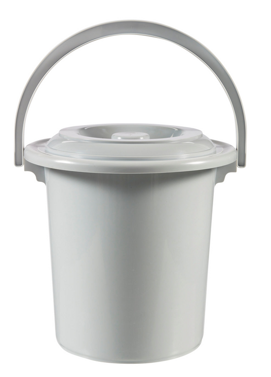 Curver toiletemmer 10l licht grijs
