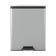 Curver decobin pedaalemmer 65l zilver metallic