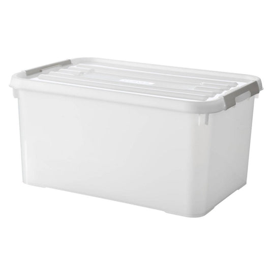 Curver handy+ opbergbox 50l transparant grijs wit