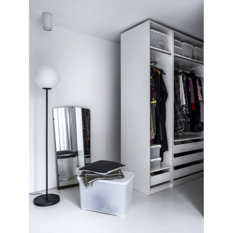 Load image into Gallery viewer, Curver handy+ opbergbox 50l transparant grijs wit
