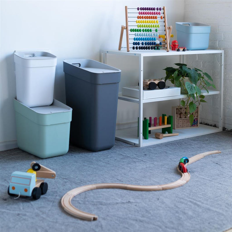 Load image into Gallery viewer, Curver ready to collect 30l blauw grijs
