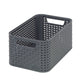 Curver style mand s rotanstyle antraciet 12,9x28,5x19,4cm