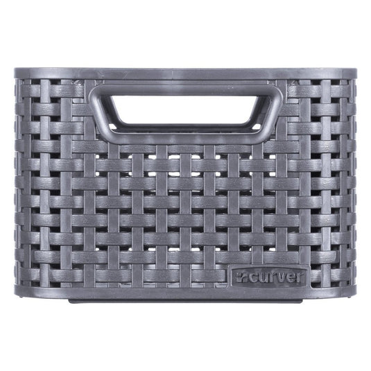 Curver style mand s rotanstyle antraciet 12,9x28,5x19,4cm