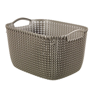 Curver opbergmand knit-look 19l bruin
