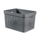 Curver infinity recycled dots opbergbox - 17l - antraciet