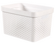 Curver infinity box dots 17l wit - 100% recycled