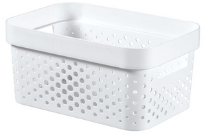 Curver infinity box dots 4,5l wit - 100% recycled
