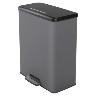 Curver pedaalemmer deco duo 26+26 l koelgrijs