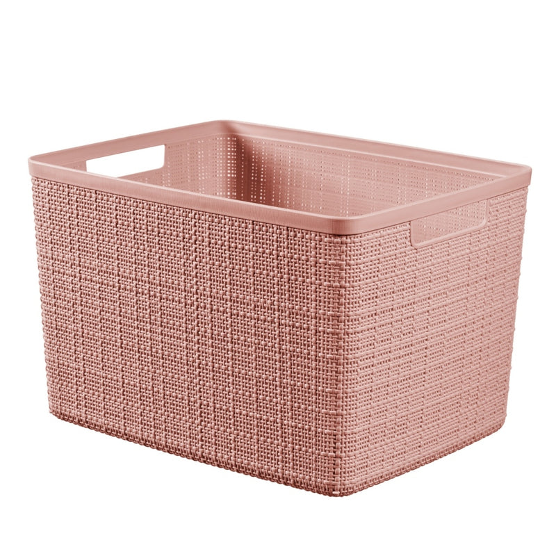 Load image into Gallery viewer, Curver jute opbergmand l 20l rose dawn | 2 stuks
